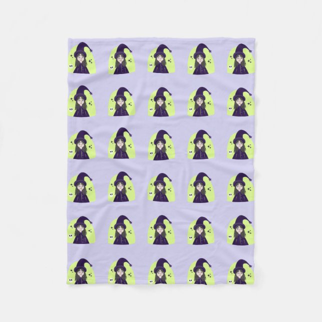 Cobertor De Velo Charming Angry Cute Witch (Frente)