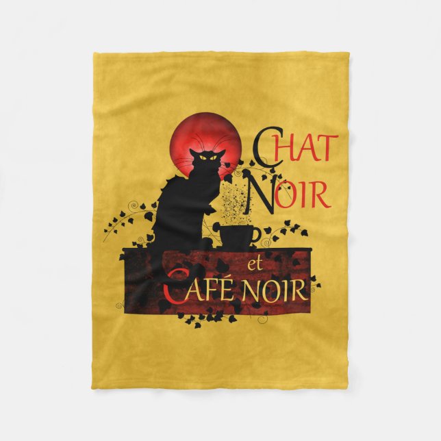 Cobertor De Velo Chat Noir et Café Noir (Frente)