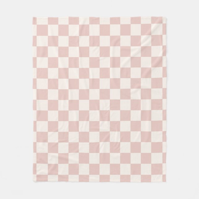 Cobertor De Velo Check Pale Beige Checkered Pattern Board (Frente)