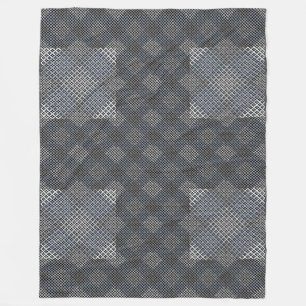 Cobertor De Velo Checker padrão diagonal 2tones.bx4x4 BLK BG