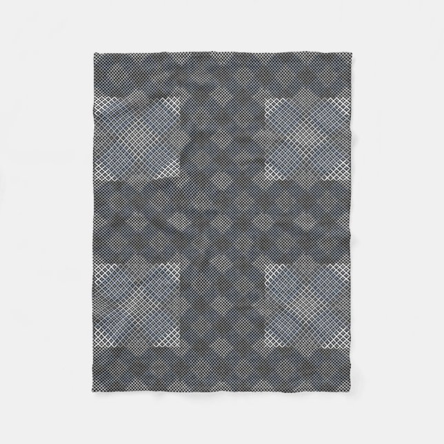Cobertor De Velo Checker padrão diagonal 2tones.bx4x4 BLK BG (Frente)
