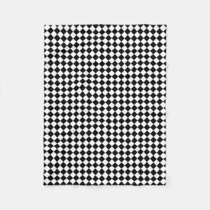 Cobertor De Velo Checkered branco preto