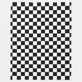 Cobertor De Velo Checkered preto
