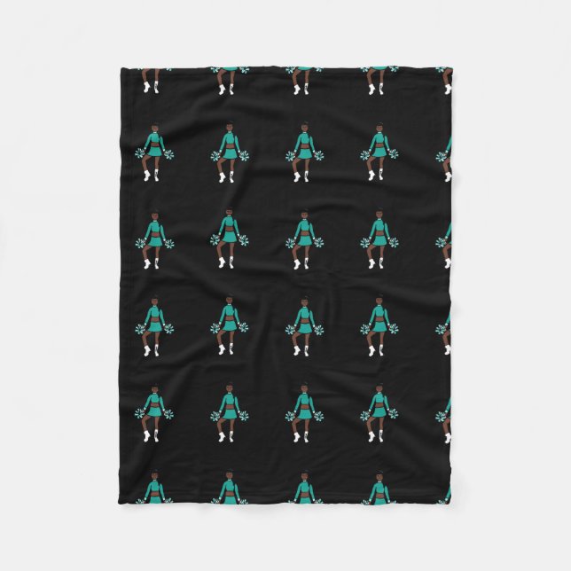 Cobertor De Velo Cheer/ dançarina Fleece Blanket Aqua Spark (Frente)