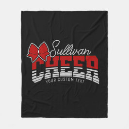 Cobertor De Velo Cheerleader de atleta da Escola de NOME ADD da Equ