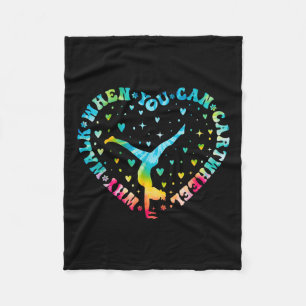 Cobertor De Velo Cheerleader de ginástica de roda cardíaca Tie dye 