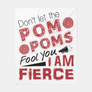 Cobertor De Velo Cheerleader Não deixe os Pom Poms enganarem você