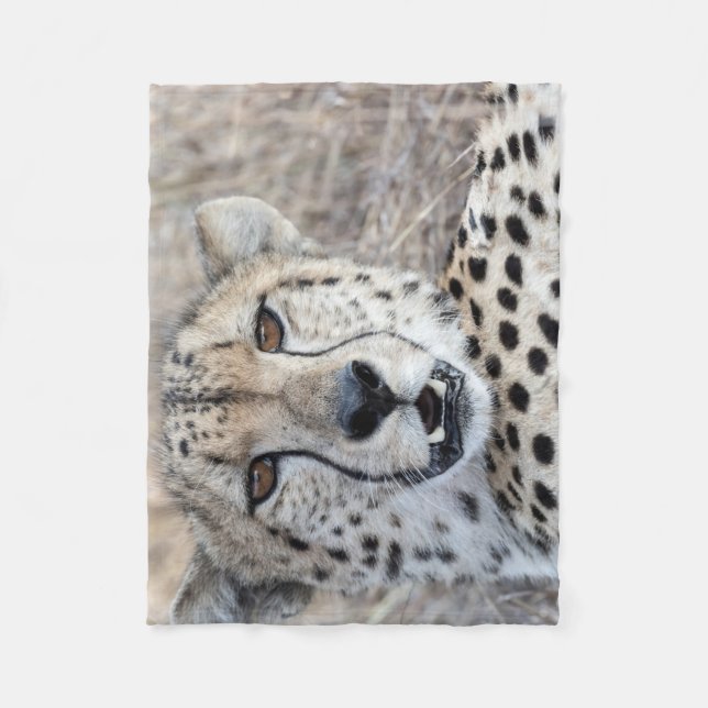 Cobertor De Velo Cheetah Portrait (Frente)