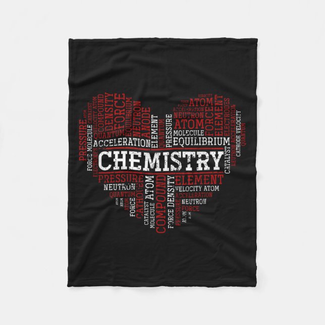 Cobertor De Velo Chemist Valentines Day Gift Science Chemistry  (Frente)