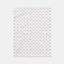 Cobertor De Velo Cherries Fleece Blanket