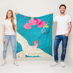 Cobertor De Velo Cherry Blossom and Dove