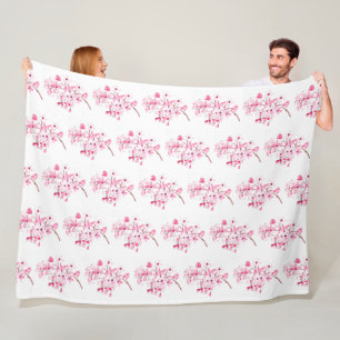 Cobertor De Velo Cherry Blossom Rosa Sakura Japonês Kawaii