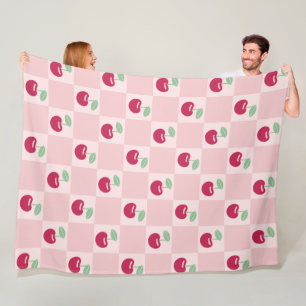 Cobertor De Velo Cherry Checkerboard Delight
