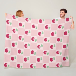 Cobertor De Velo Cherry Checkerboard Delight