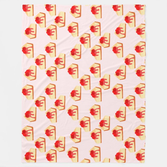 Cobertor De Velo Cherry Cheesecake Dessert (Frente)