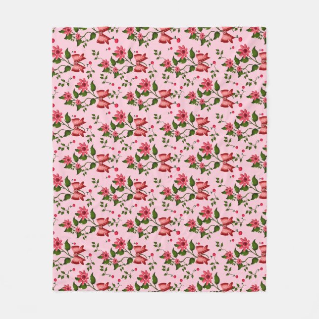 Cobertor De Velo Cherry floral pattern Curtain (Frente)