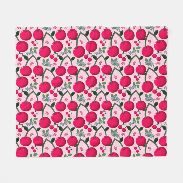 Cobertor De Velo Cherry pattern  (Frente (Horizontal))