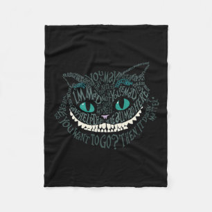 Cobertor De Velo Cheshire Alice Cat Era Tudo Louco Aqui Wonderland