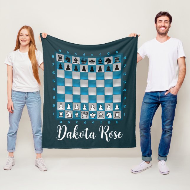 Cobertor De Velo Chess Blanket - Chess Throw Blanket - Chess Fleece (In Situ)