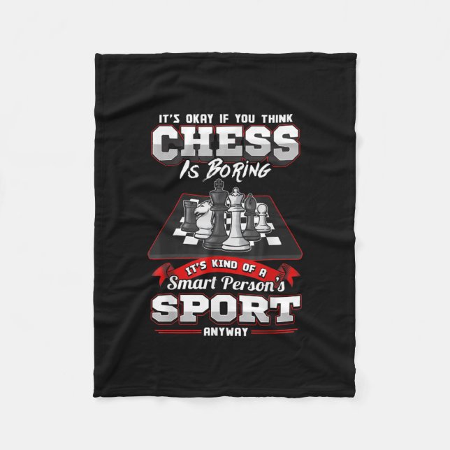 Cobertor De Velo Chess Funny cita Ditos Humorísticos (Frente)