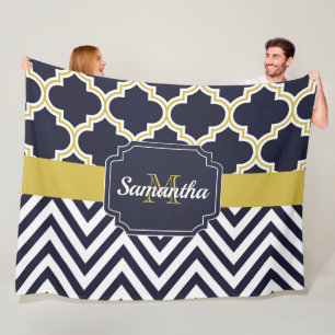 Cobertor De Velo Chevron e Quatrefoil