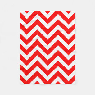 Cobertor De Velo Chevron Horizontal de Tamanho Grande Vermelho e Br