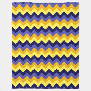 Cobertor De Velo Chevrons Dourados Amarelo Grande Folha