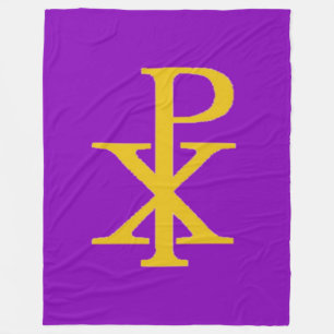 Cobertor De Velo CHI RHO CRUCIFIX Fleece Blanket