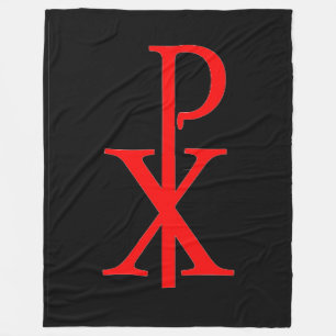 Cobertor De Velo CHI RHO CRUCIFIX Fleece Blanket
