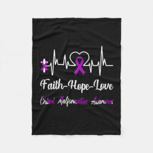 Cobertor De Velo Chiari Malformation Awarness Hearbeat Christian