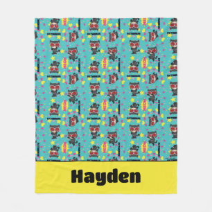 Cobertor De Velo Chibi CatWomen Pattern