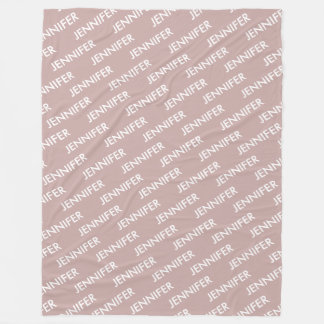 Cobertor De Velo Chic Moderno Você O Nomeia Pink Personalizado