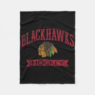 Cobertor De Velo Chicago Blackhawks Vintage Hóquei Cinza Oficialmen