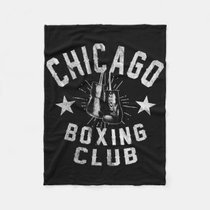 Cobertor De Velo Chicago Boxing Club - Vintage Chi-town Retro Boxer