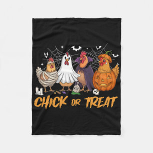 Cobertor De Velo Chick Ou Treat Galinha Engraçada Abóbora Fantasma