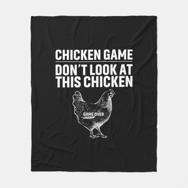 Cobertor De Velo Chicken Art Chicken Game (Frente)