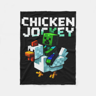 Cobertor De Velo Chicken Engraçado Jockey Zombie Pixel Art Gamer Sh