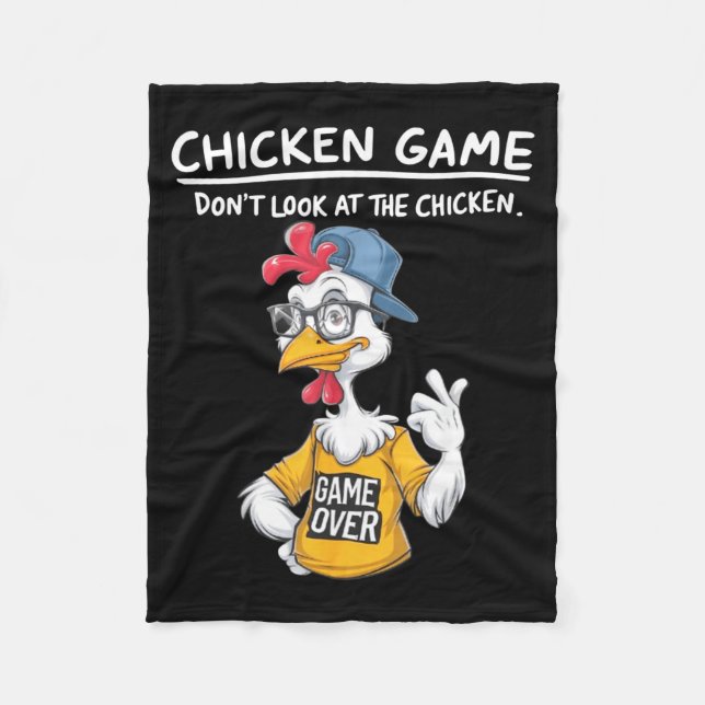 Cobertor De Velo Chicken Game Humorous Family Tee - Uni-adults &amp (Frente)