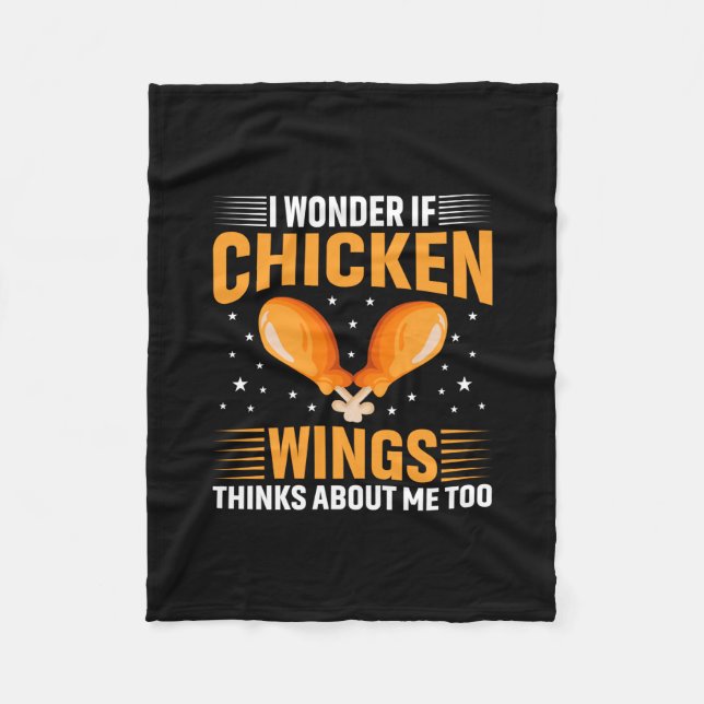 Cobertor De Velo Chicken Lover | Chicken Wing (Frente)