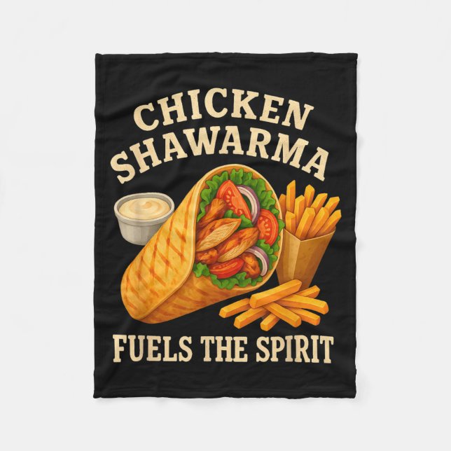 Cobertor De Velo Chicken Shawarma Fuels The Srit Funny Foodie  (Frente)