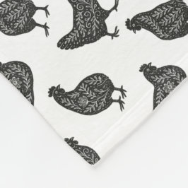Cobertor De Velo Chickens