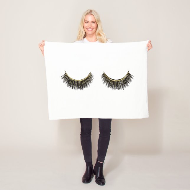 Cobertor De Velo Chicotes do impressão das pestanas (In Situ)