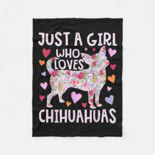 Cobertor De Velo Chihuahua Apenas Uma Garota Que Ama Chihuahuas Cac