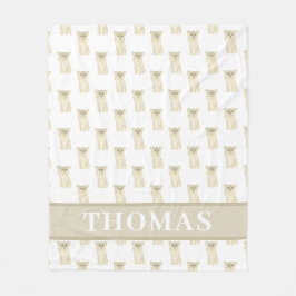 Cobertor De Velo Chihuahua Personalizado (Longo Cabelo, Fé)