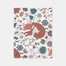 Cobertor De Velo Childrenes Boho Style Fox Fleece Blanket
