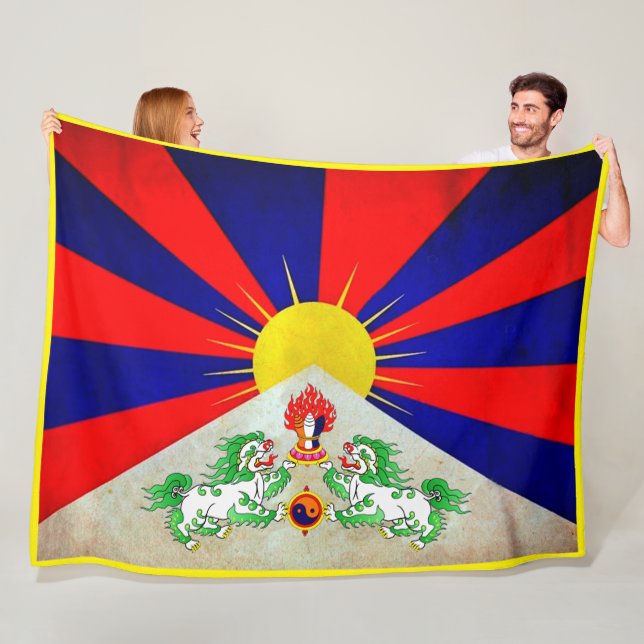 Cobertor De Velo “China: TIBET bandeira… “ (In Situ)