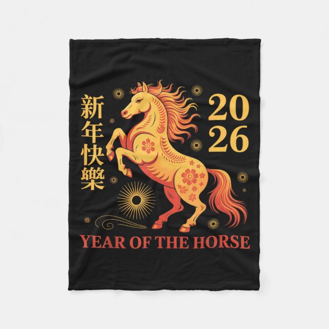 Cobertor De Velo Chinese New Year 2026 Year Of The Horse 2026  (Frente)