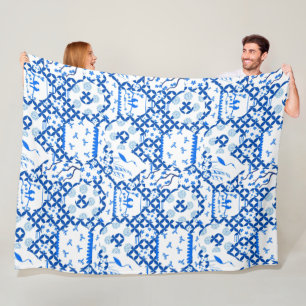 Cobertor De Velo Chinoiserie Ginger Jar Jars Fleece Blanket