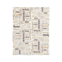 Chocolate, amêndoas e nuvem escura da palavra do