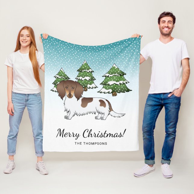 Cobertor De Velo Chocolate E Tan Pied Long Hair Dachshund No Invern (In Situ)